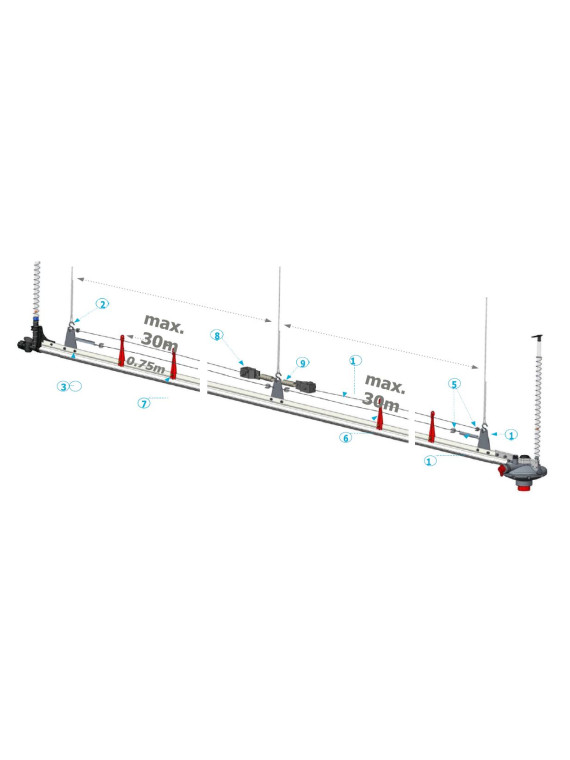 SUSPENTE ANTIPERCHAGE ACIER PIPETTE PLASSON