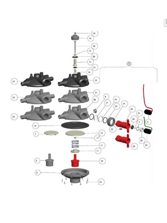 TETE DE LIGNE MK2 ECLATE PIECES