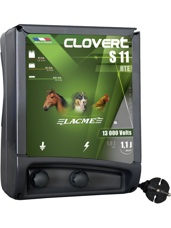 ELECTRIFICATEUR CLOVERT S-11 SUR SECTEUR CHIEN / POULE / CHEVAUX