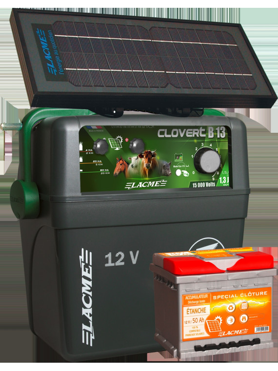 ELECTRIFICATEUR AUTONOME SOLAIRE CLOVERT B13 SOLAIR 7.2KW