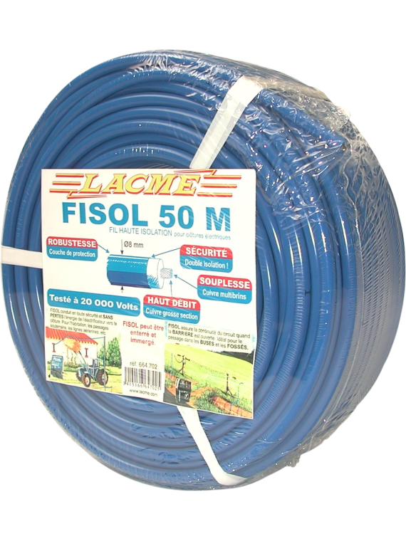 FILS HAUTE TENSION FISOL (vendu par 50M)